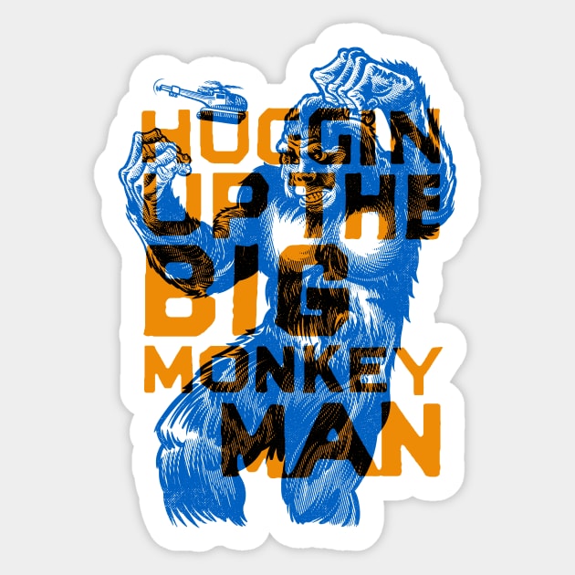 big monkey man Sticker by GiMETZCO!